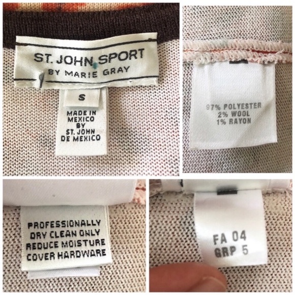 St. John Sport Animal Print Sweater Top - Picture 8 of 8